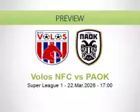 Volos NFC PAOK betting prediction (22 March 2026)