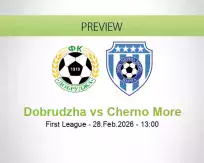 Dobrudzha Cherno More betting prediction (28 February 2026)