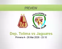 Dep. Tolima Jaguares betting prediction (29 March 2026)