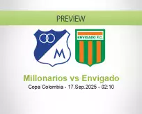 Millonarios Envigado betting prediction (17 September 2025)