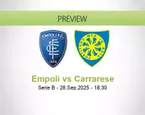 Empoli Carrarese betting prediction (28 September 2025)