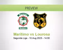 Marítimo Lourosa betting prediction (10 August 2025)