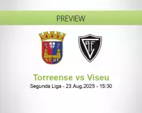 Torreense Viseu betting prediction (23 August 2025)
