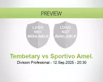 Tembetary Sportivo Amel. betting prediction (12 September 2025)