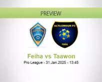 Feiha Taawon betting prediction (31 January 2025)