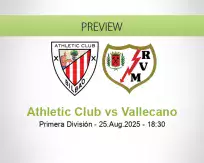 Athletic Club Vallecano betting prediction (25 August 2025)