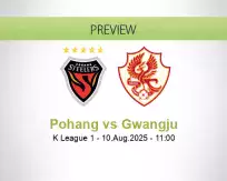 Pohang Gwangju betting prediction (10 August 2025)