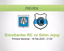 Estudiantes RC Gimn Jujuy betting prediction (16 February 2025)