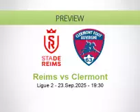 Reims Clermont betting prediction (23 September 2025)
