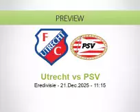 Utrecht PSV betting prediction (21 December 2025)