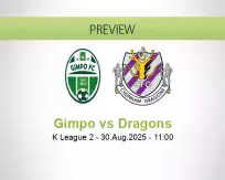 Gimpo Dragons betting prediction (30 August 2025)