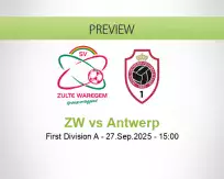 ZW Antwerp betting prediction (27 September 2025)