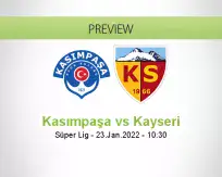 Kasımpaşa Kayseri betting prediction (23 January 2022)