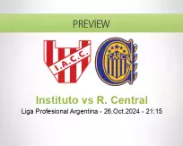 Instituto R. Central betting prediction (27 October 2024)