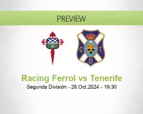 Racing Ferrol Tenerife betting prediction (29 October 2024)