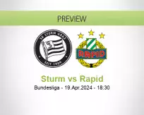 Sturm Rapid betting prediction (19 April 2024)
