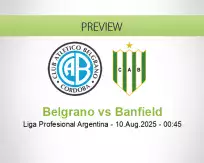 Belgrano Banfield betting prediction (10 August 2025)