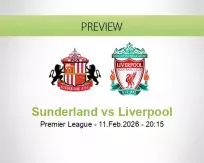 Sunderland vs Liverpool
