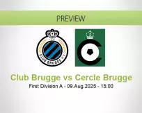 Club Brugge Cercle Brugge betting prediction (09 August 2025)