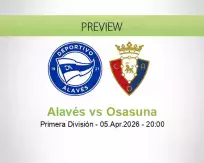 Alavés Osasuna betting prediction (05 April 2026)