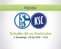Schalke 04 Karlsruhe betting prediction (05 April 2026)