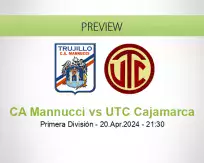 CA Mannucci UTC Cajamarca betting prediction (20 April 2024)