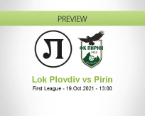 Lok Plovdiv Pirin betting prediction (19 October 2021)