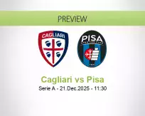 Cagliari Pisa betting prediction (21 December 2025)
