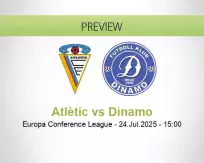 Atlètic Dinamo betting prediction (24 July 2025)
