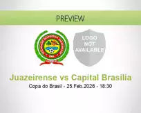 Juazeirense Capital Brasilia betting prediction (25 February 2026)