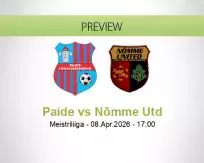 Paide Nõmme Utd betting prediction (08 April 2026)