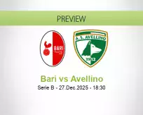 Bari Avellino betting prediction (27 December 2025)