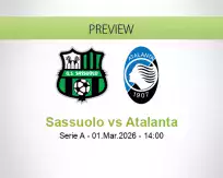 Sassuolo Atalanta betting prediction (01 March 2026)