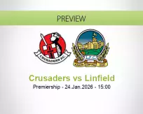 Crusaders Linfield betting prediction (24 January 2026)