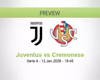 Juventus Cremonese betting prediction (12 January 2026)