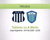 Talleres A Merlo betting prediction (05 February 2026)