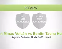 Unión Minas Volcán Bentín Tacna Heroica betting prediction (29 March 2026)