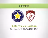Asteras Larissa betting prediction (04 April 2026)