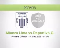 Alianza Lima Deportivo G. betting prediction (14 September 2025)