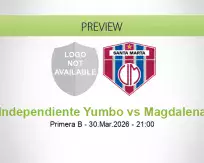 Independiente Yumbo Magdalena betting prediction (30 March 2026)