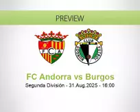 FC Andorra Burgos betting prediction (31 August 2025)
