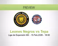 Leones Negros Tepa betting prediction (15 February 2026)