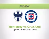 Monterrey Cruz Azul betting prediction (01 March 2026)