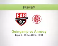 Guingamp Annecy betting prediction (05 December 2025)