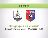 Daugavpils Vllaznia betting prediction (17 July 2025)