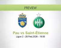 Pau Saint-Étienne betting prediction (28 February 2026)