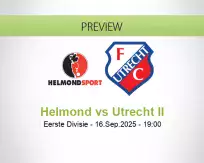 Helmond Utrecht II betting prediction (16 September 2025)