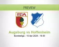 Augsburg Hoffenheim betting prediction (10 April 2026)