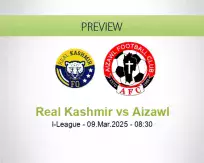 Real Kashmir Aizawl betting prediction (09 March 2025)