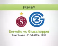 Servette Grasshopper betting prediction (01 February 2025)